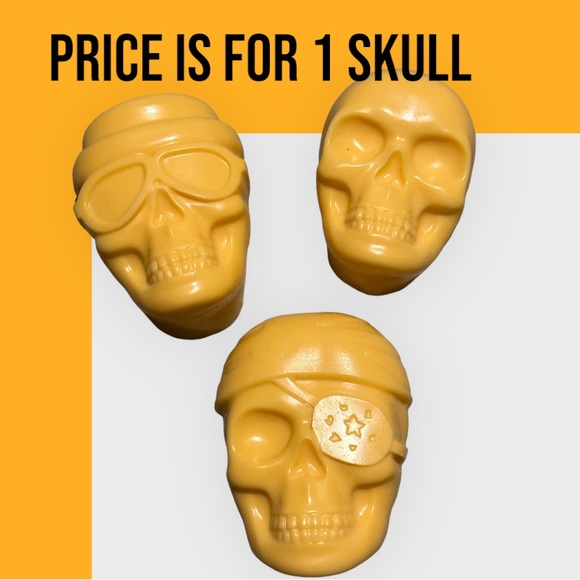 Hand Crafted Soap - Halloween Skulls - Pumpkin Vanilla - Picture 1 of 6